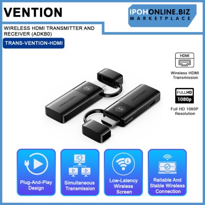 VENTION WIRELESS HDMI TRANSMITTER AND RECEIVER (ADKB0)